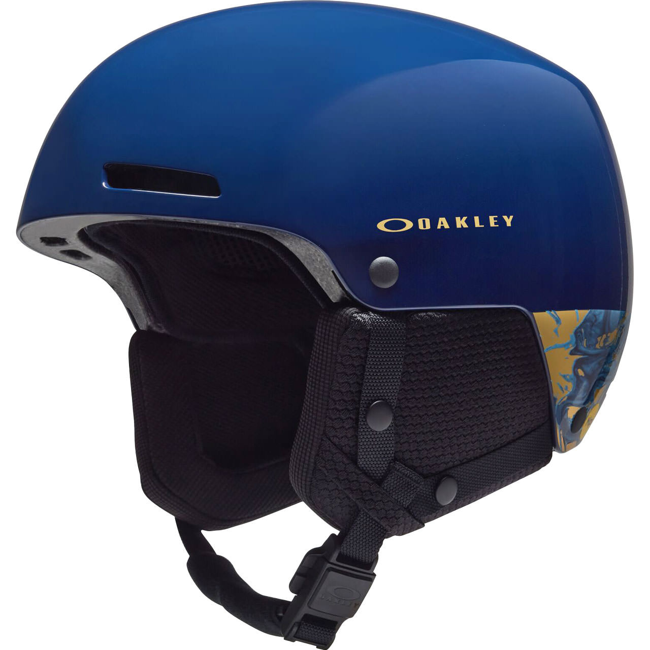 Oakley MOD1 Pro Youth Mikaela Shiffrin Signature / navy w/ graphic & gold - M Youth = 53 - 57 cm