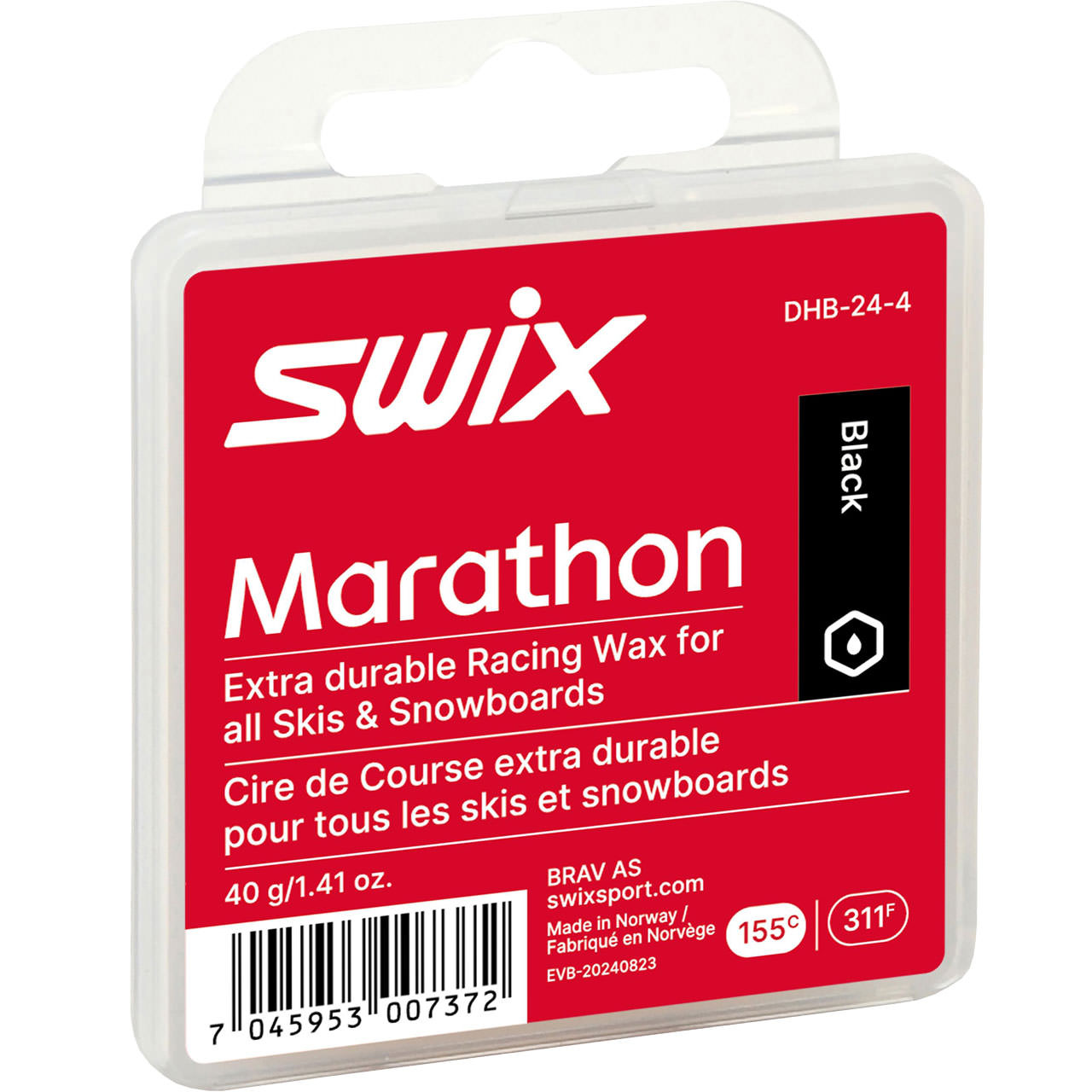 Swix Marathon black wax (40 g)