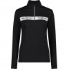 Femme Chemise de ski Half-Zip Softech noir