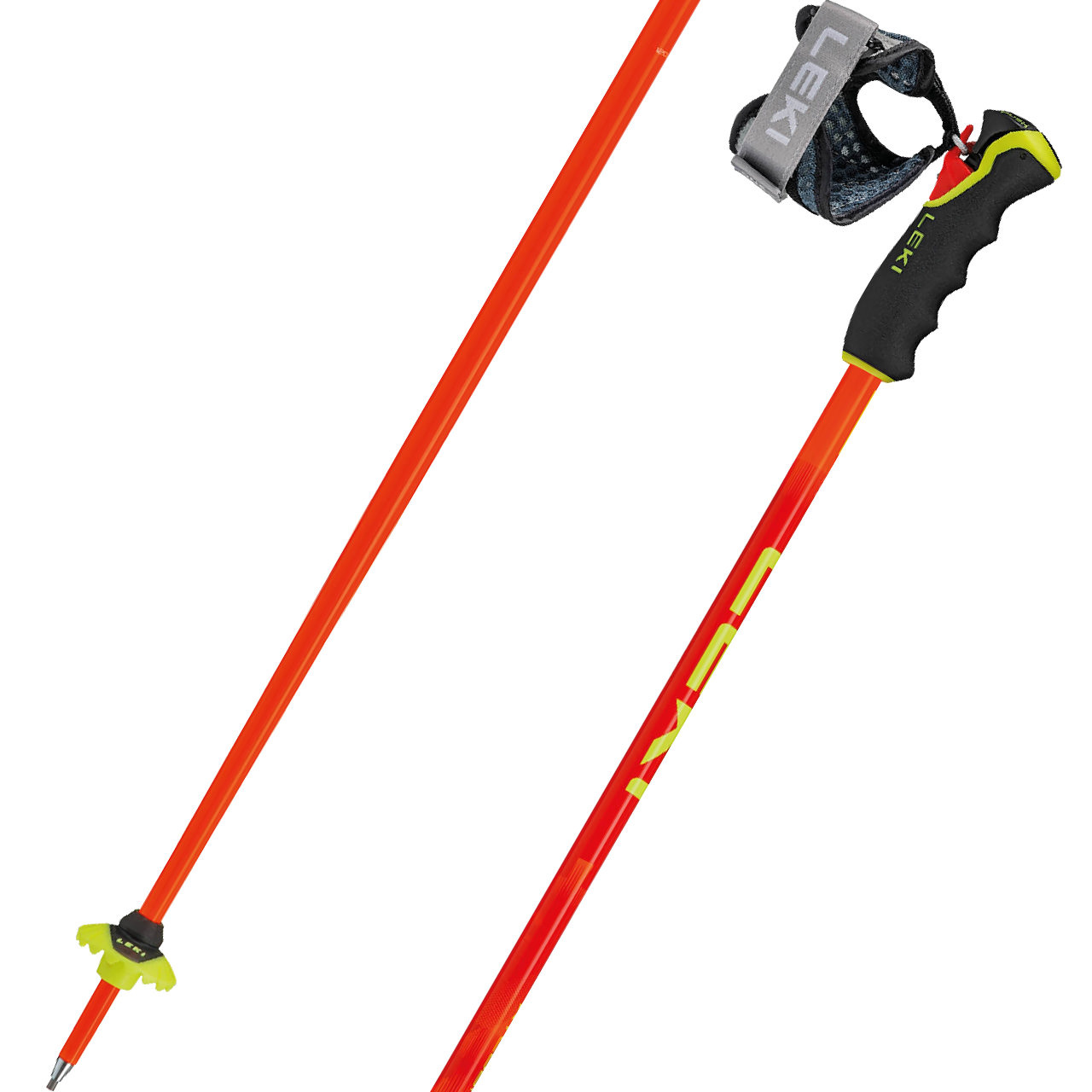 Leki Wyldbird TR neonorange/neonyellow/bright red - 135 cm