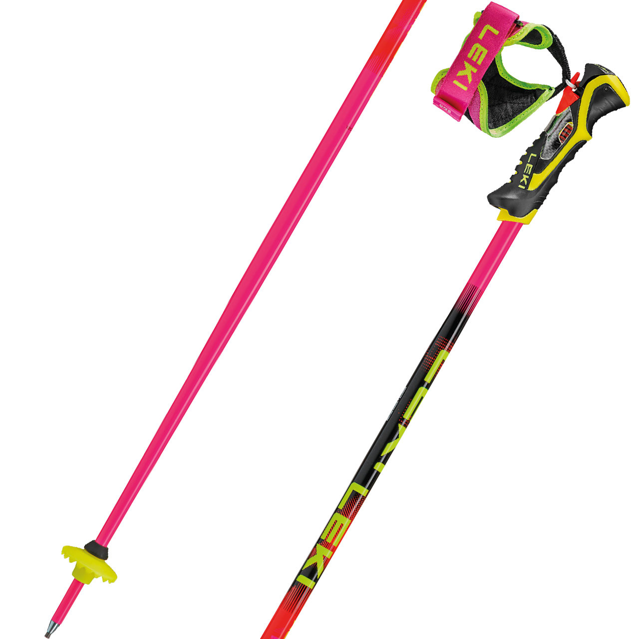 Leki WCR PRO LITE SL TR neonpink/neonorange/neonyellow - 115 cm