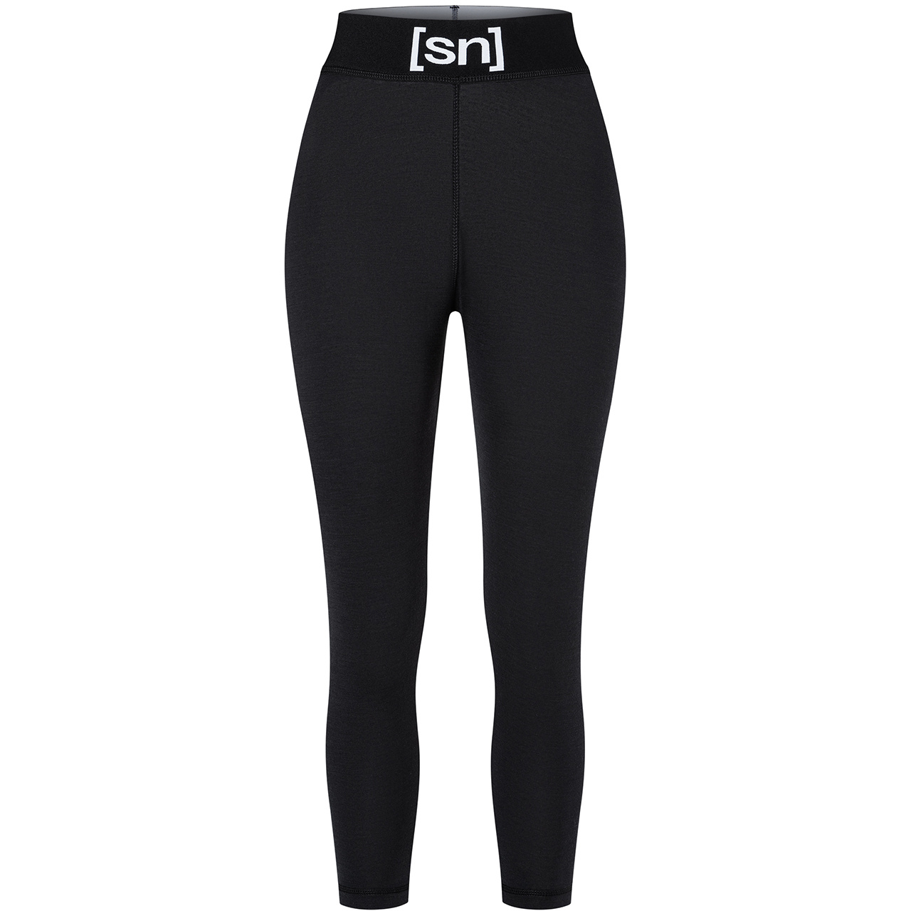 super.natural Damen Merino 3/4 Hose TUNDRA 175 jet black 26/27 - L