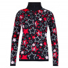 Damen gestricktes Funktionsshirt ADAMANTEA black/red