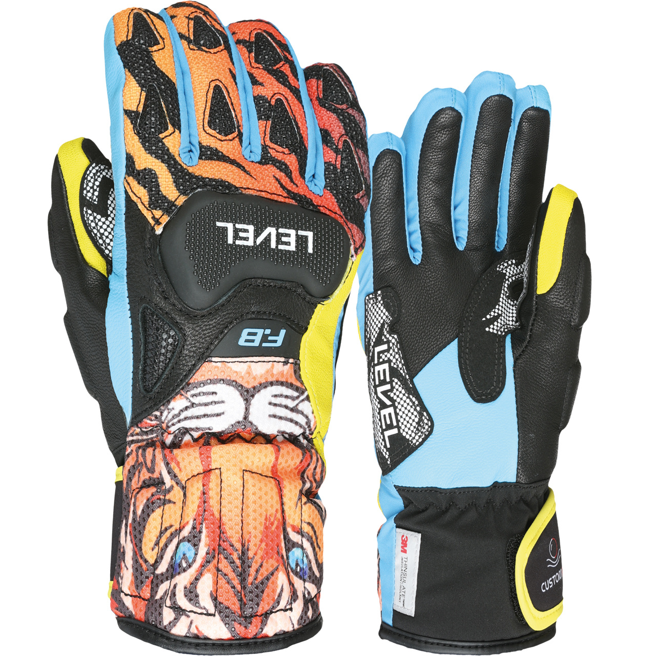 Level Kinder Skihandschuh SQ CF orange - 6,0