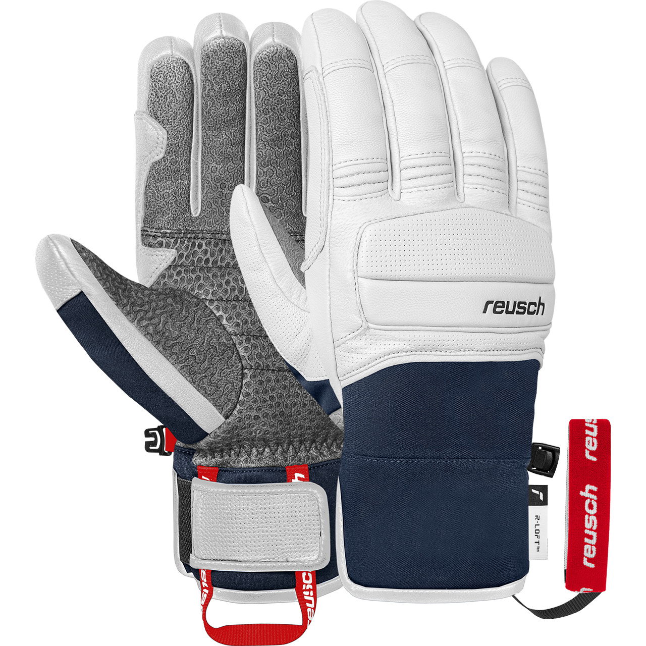 Reusch Herren Handschuh ALPINE HERITAGE white/dress blue - 10,5
