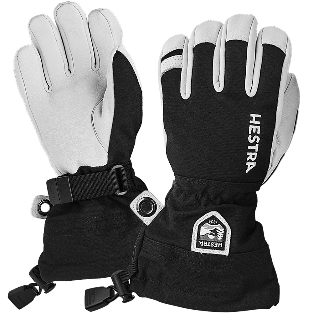 Hestra Kinder Skihandschuh ARMY LEATHER HELI schwarz - 7,0