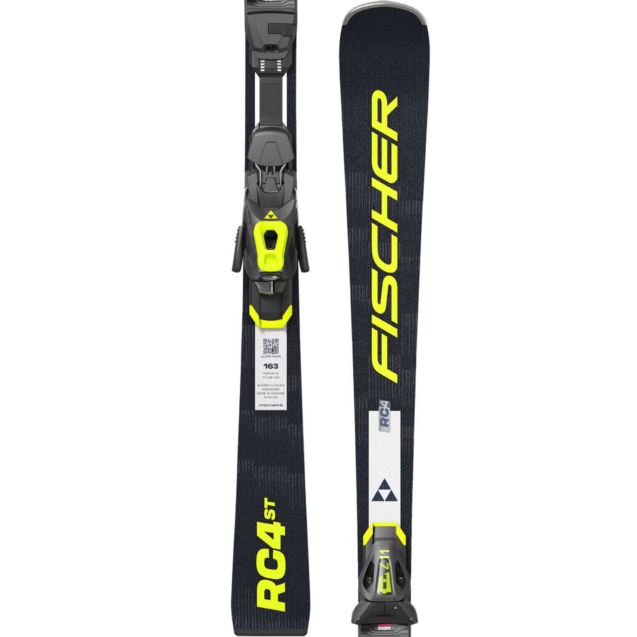 Fischer RC4 ST LYT PR black/yellow - 156 cm