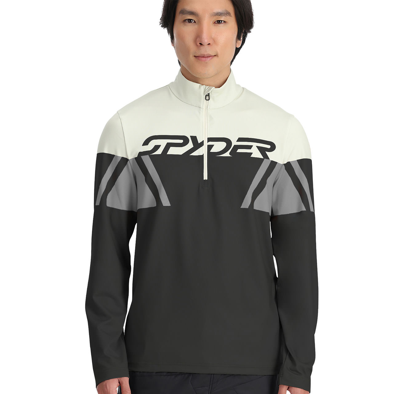 Spyder Herren Half Zip PARAMOUNT black escape - M