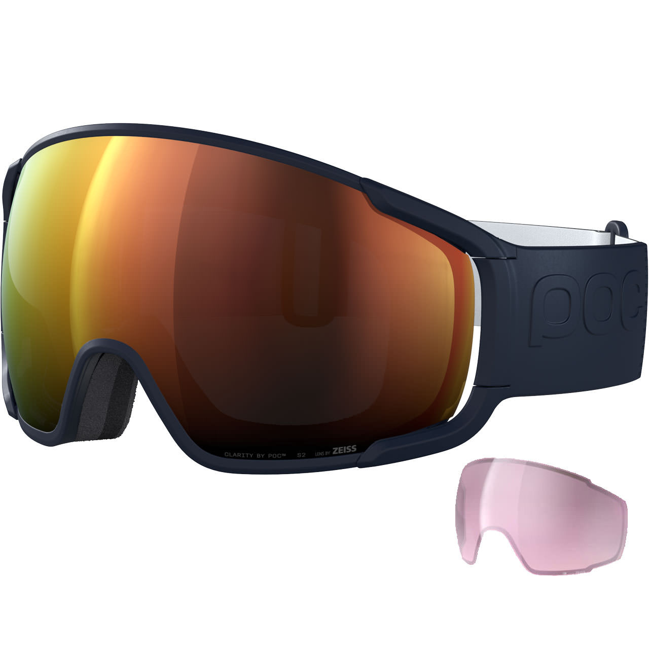 POC Zonula apatite navy/partly sunny orange + Ersatzscheibe