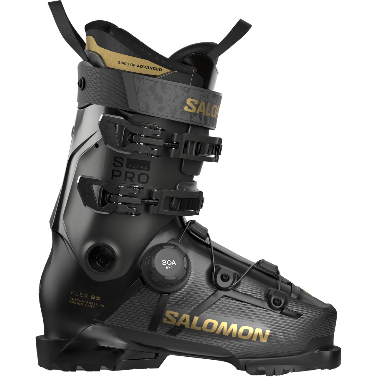 Salomon S/Pro Supra BOA 95 W black/beluga metal/gold metal 26/27 - 23 / 23.5