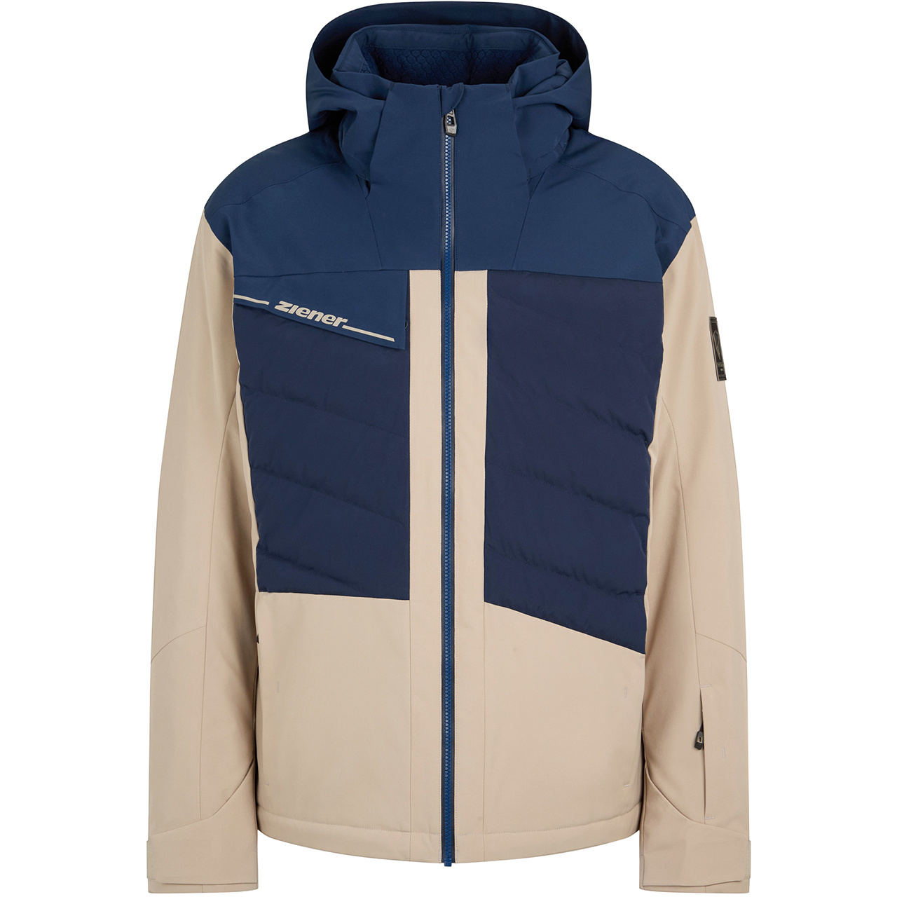 Ziener Herren Skijacke TIDAL sandstone/dark navy 26/27 - 48