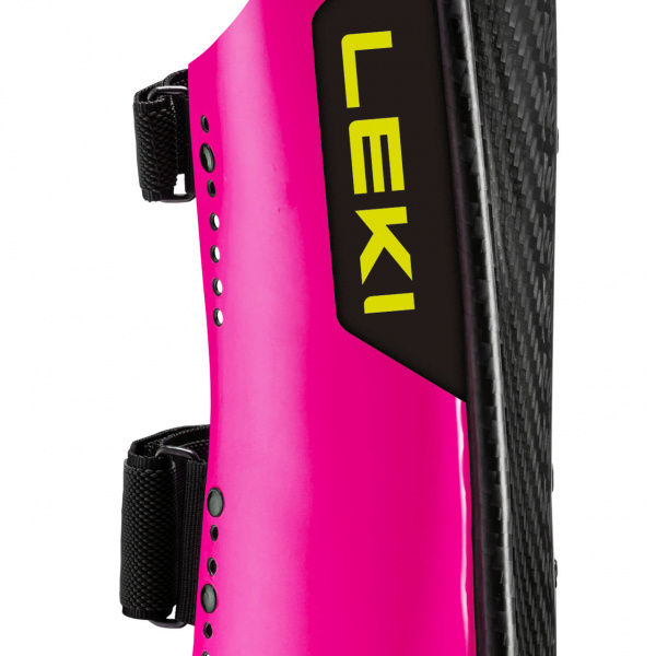Leki Shin Guard CARBON RAILROAD RACE SHORT WIDE CUSTOM FIT black
