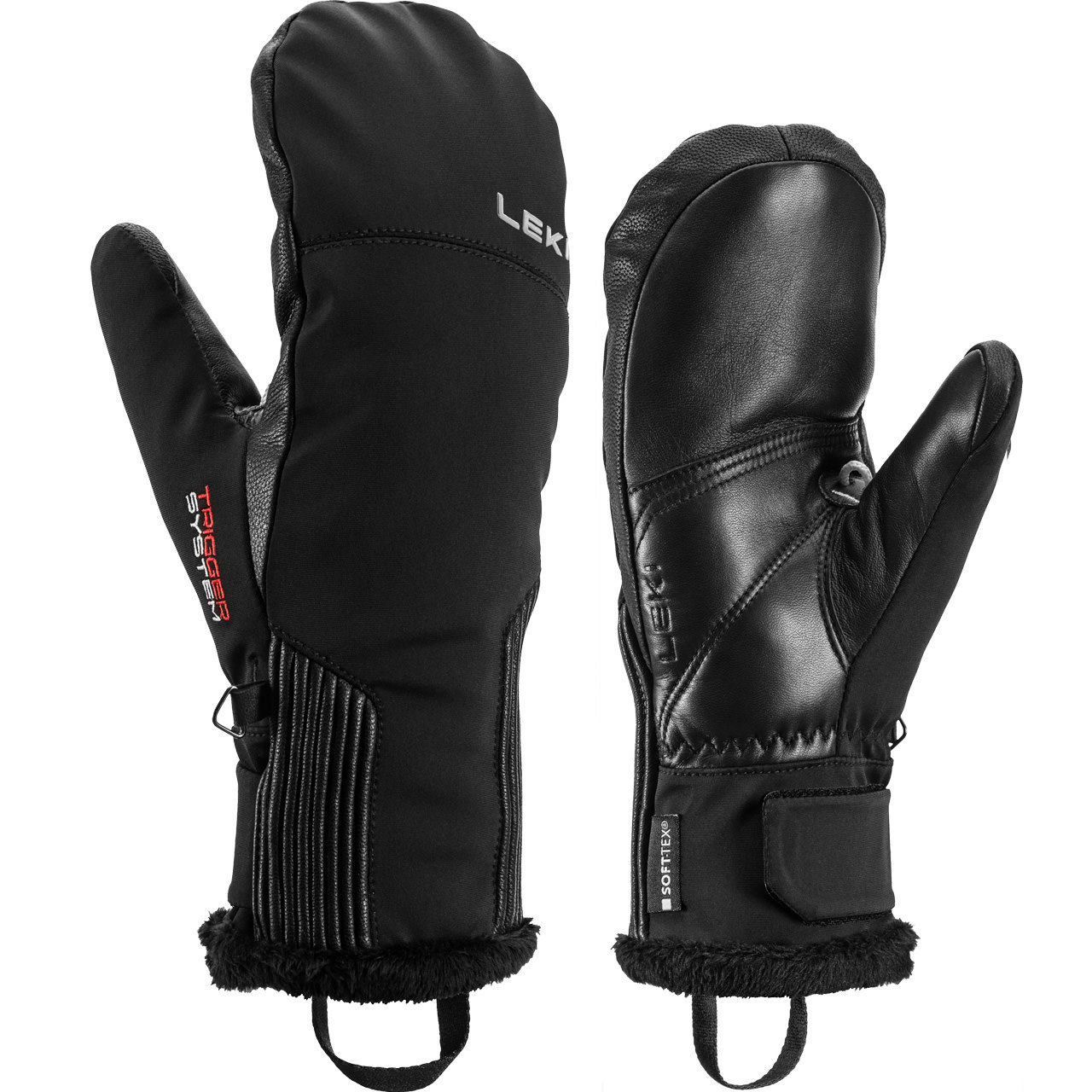Leki Damen Fäustling VALLARTA 3D black - 8,0
