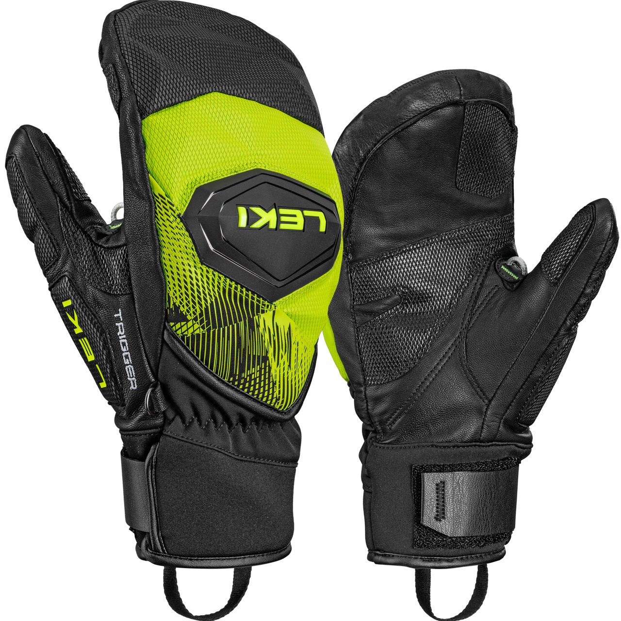 Leki Fäustling WCR PRO TR black/neonyellow - 8,0