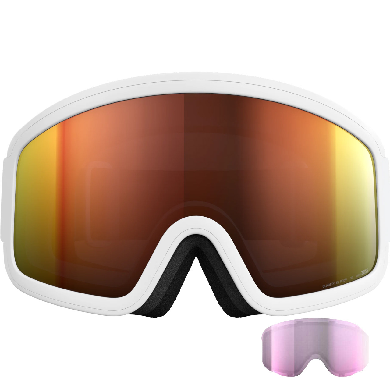 POC Ciasma hydrogen white/partly sunny orange + Ersatzscheibe