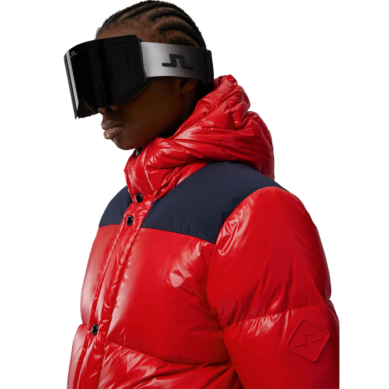 ジェイリンドバーグ　ダウンジャケット　サイズM(40) レッド　新品 J.LINDEBERG Women Down Ski Jacket SOLAR barbados cherry | XSPO