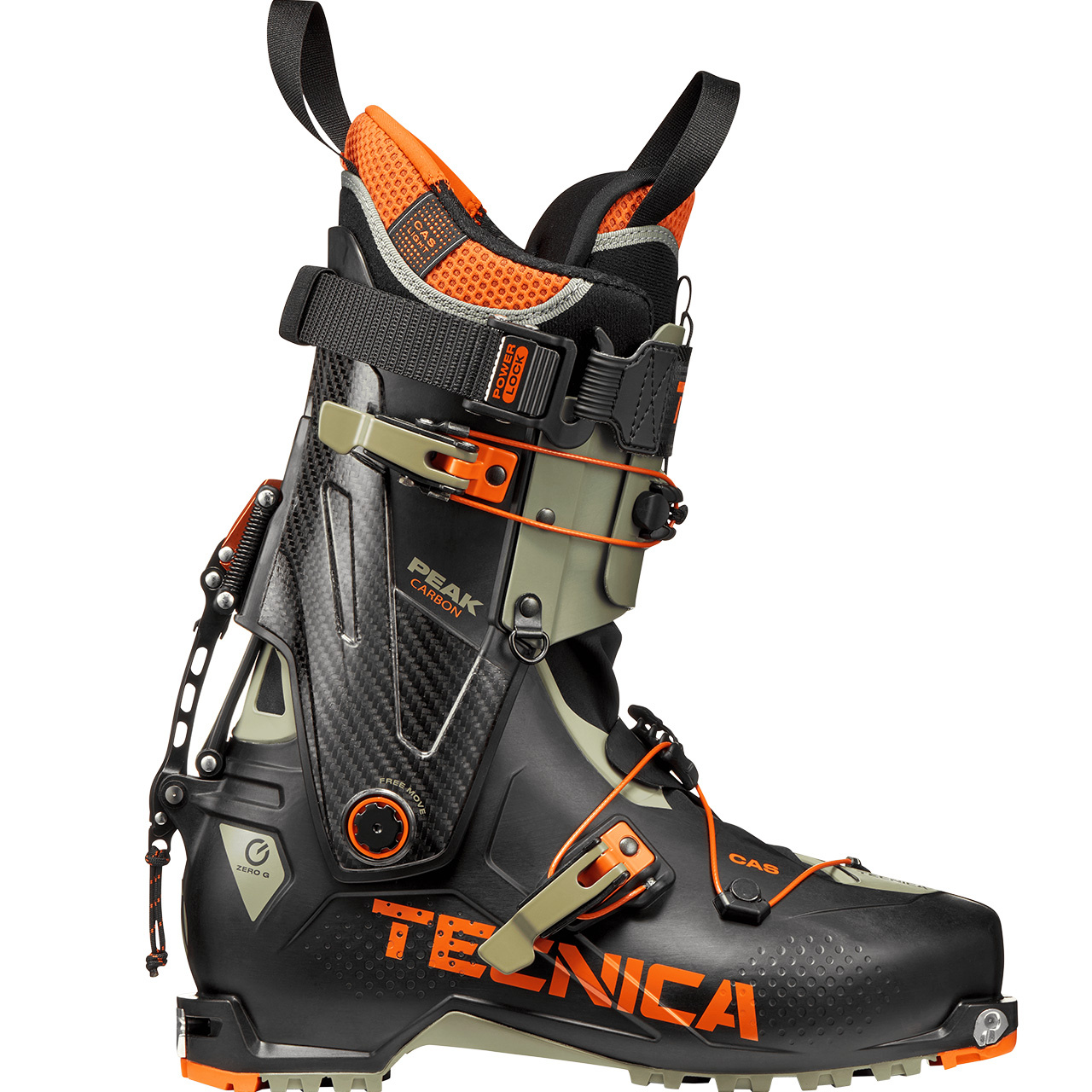 Tecnica Zero G Peak Carbon black/camp green 26/27 - 25 / 25.5