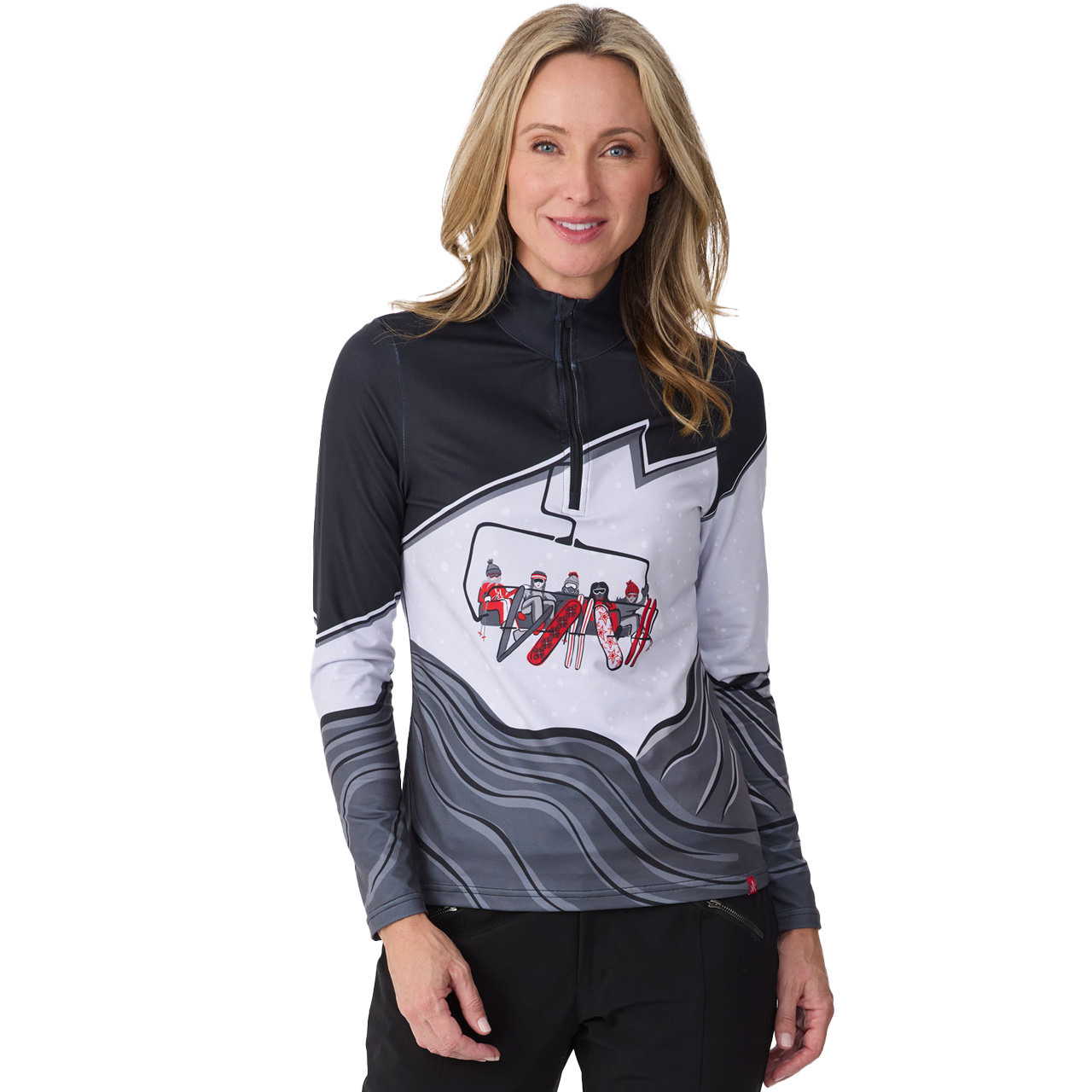 Krimson Klover Damen Skishirt GIRL's TRIP black 26/27 - S