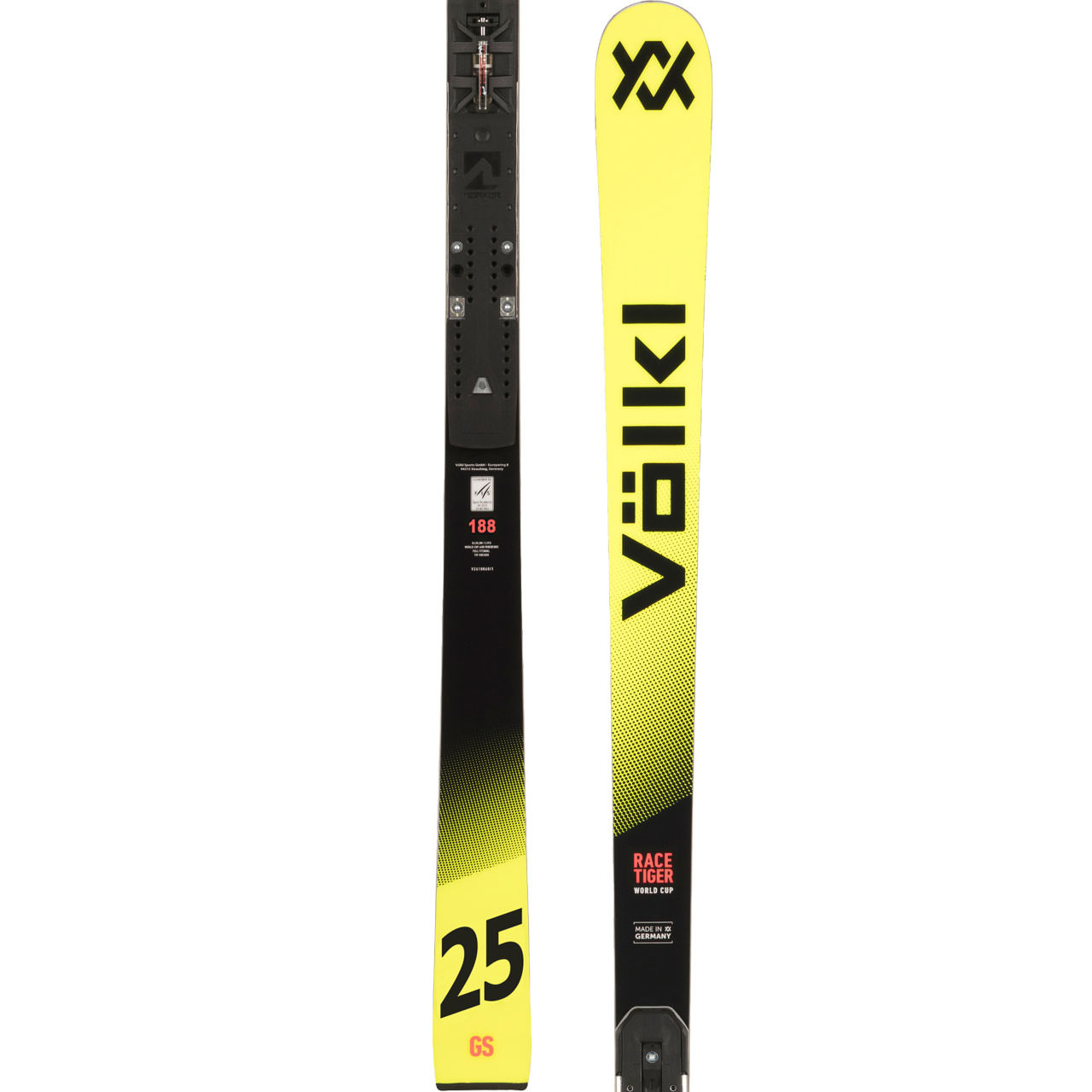Völkl Racetiger GS R WC Plate Masters/U16/U14 - 183 cm