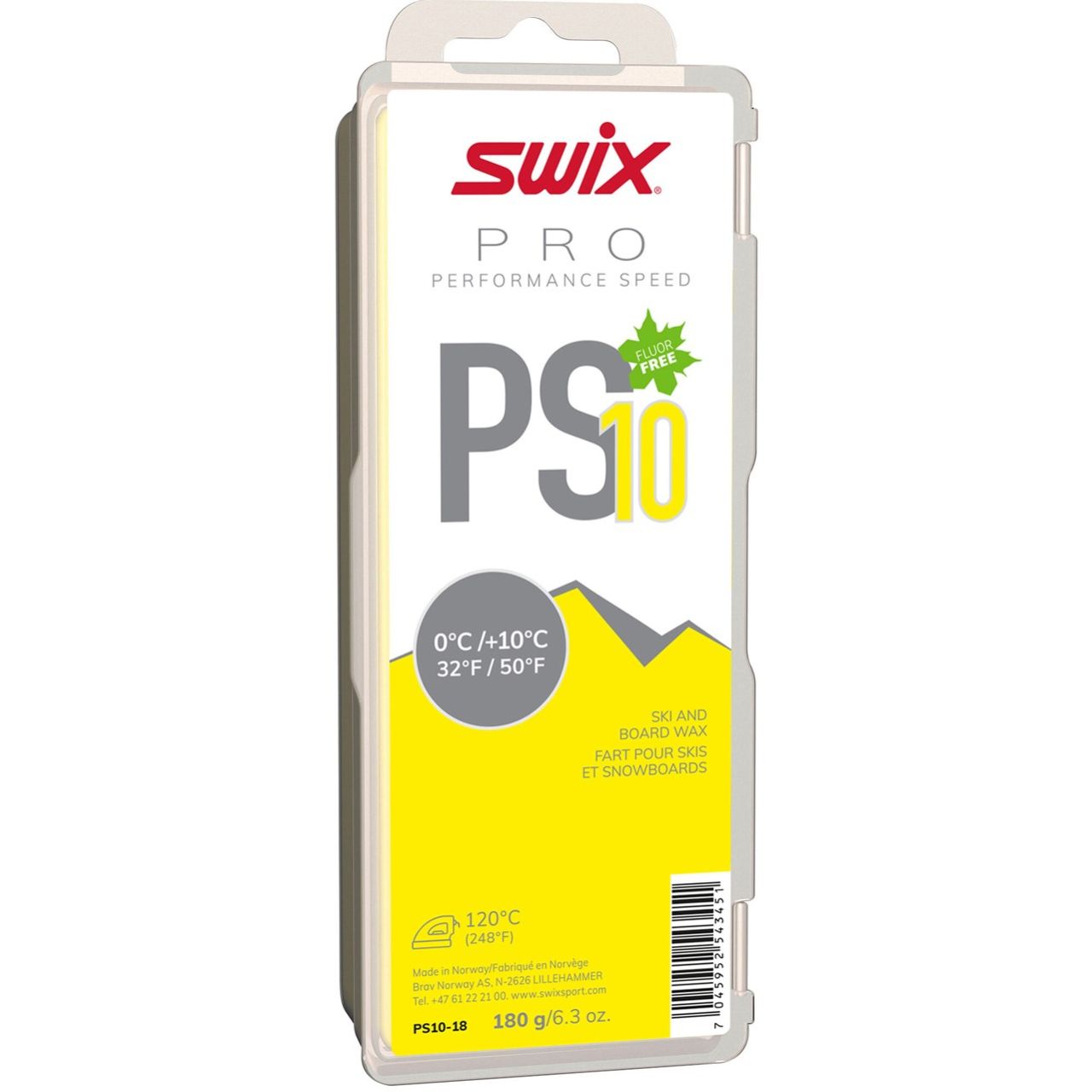 Swix PS10 Yellow +0 °C/+10 °C (180 g)