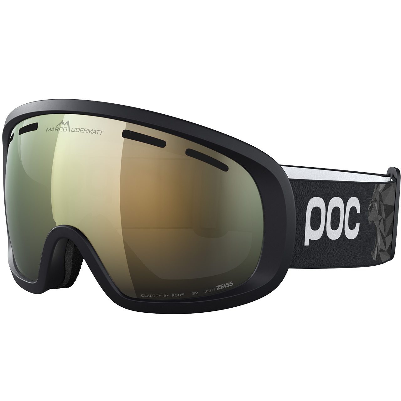 POC Fovea Mid Marco Odermatt Edition uranium black/podium gold/sunny gold