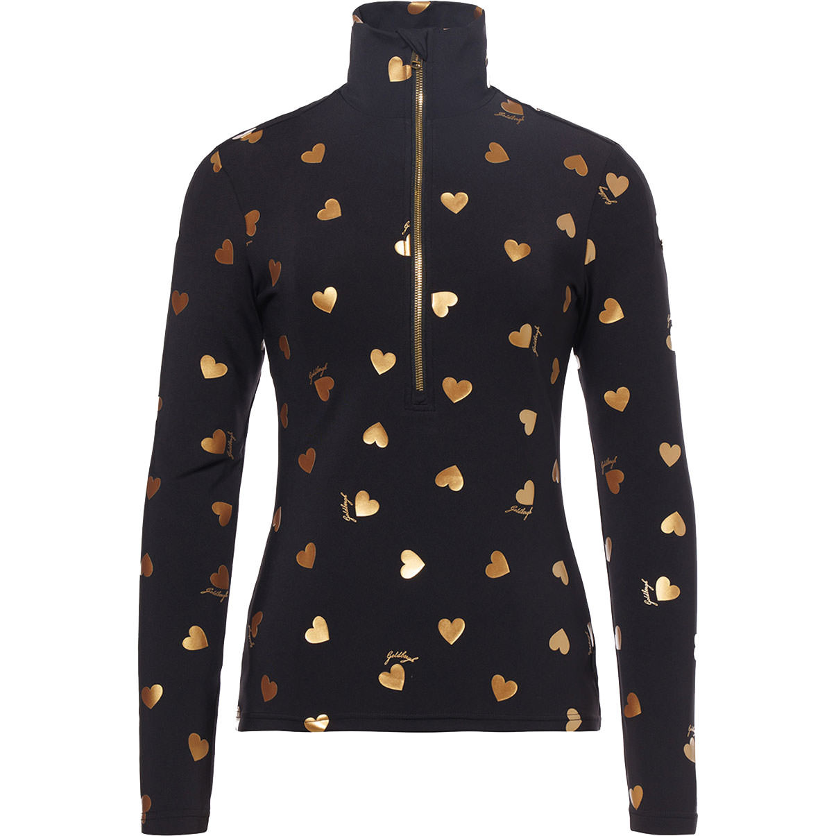 Goldbergh Damen Skishirt AIMI black/gold 26/27 - S