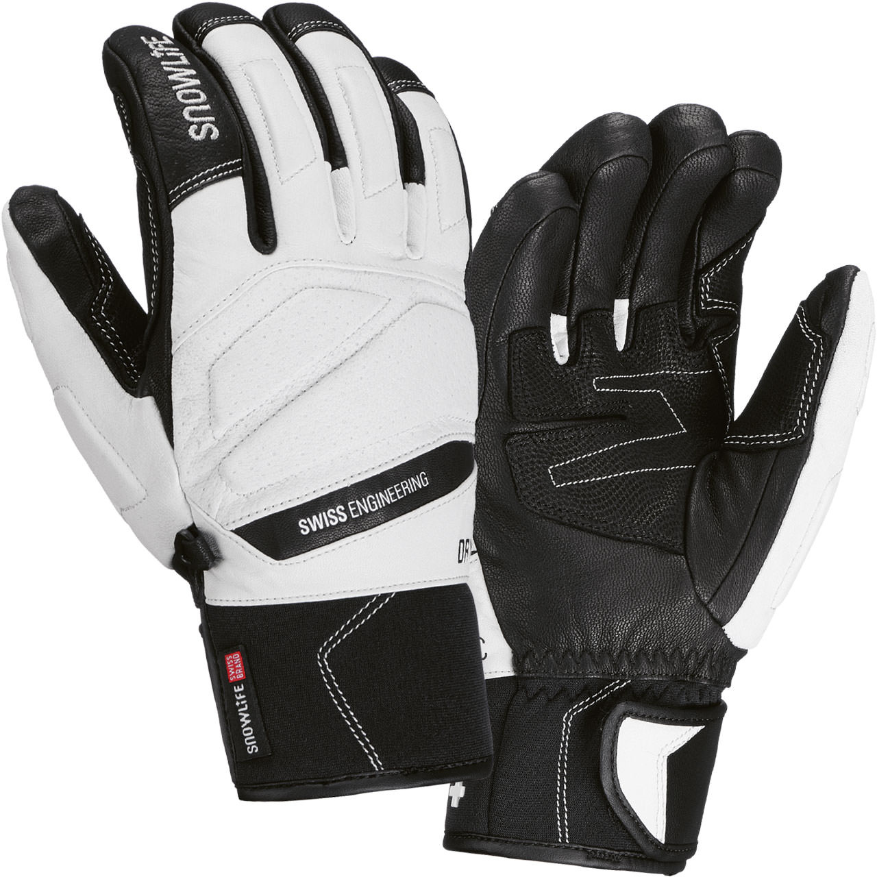 Snowlife Herren Handschuh ANATOMIC DT white/black - XL = 10