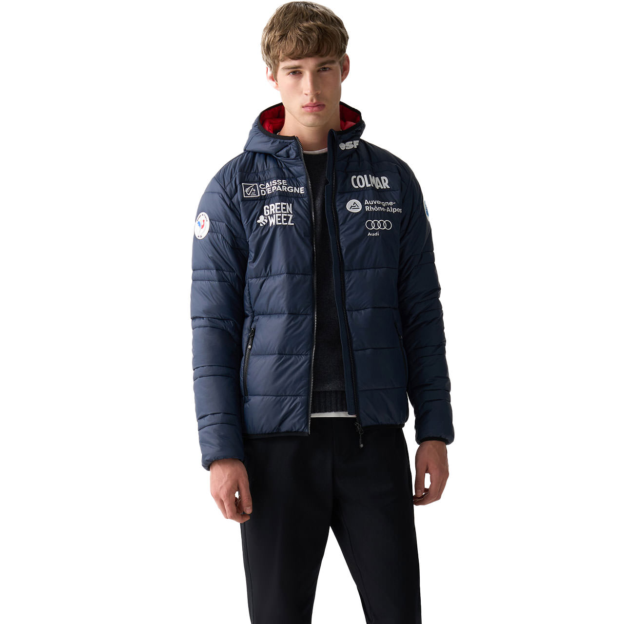 Colmar Men Quilted Jacket TEAM FRANCE navy | XSPO