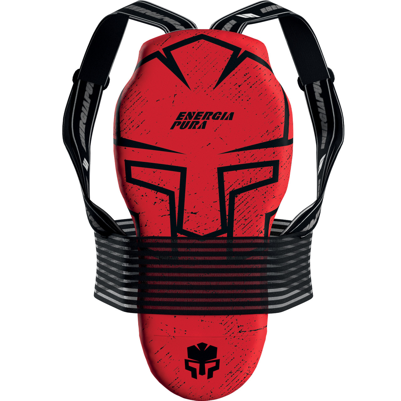 Energiapura Long Back Protector ADJ Warrior black/red 26/27 - M