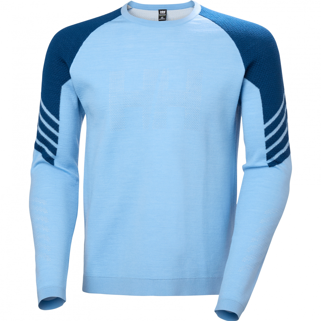 Helly Hansen Herren Langarm Shirt LIFA MERINO KNITEVO CREW bright blue - M