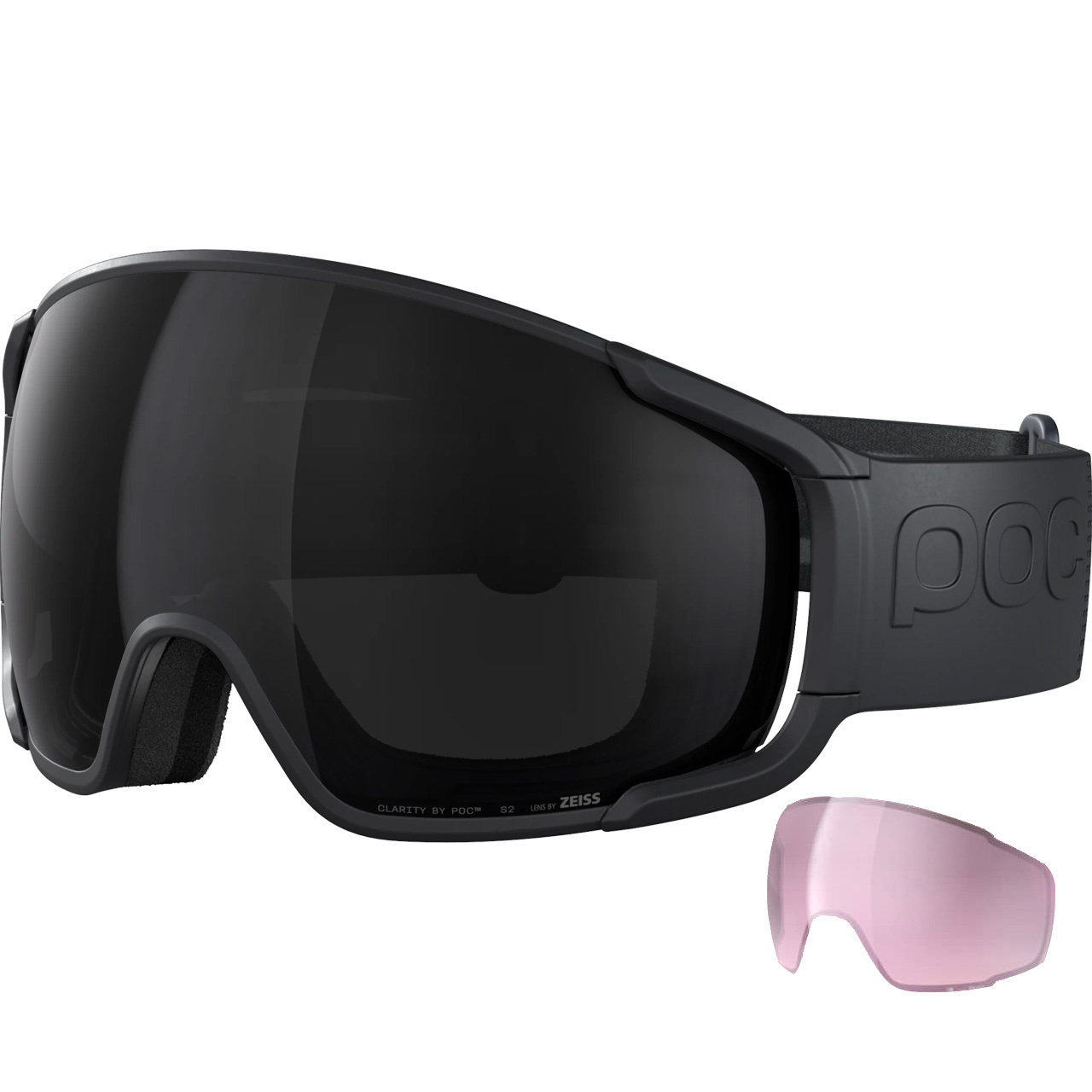 POC Zonula uranium black/partly sunny grey + Ersatzscheibe