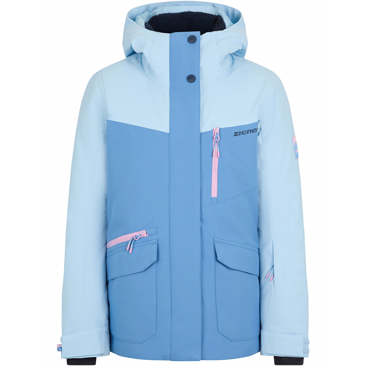 Ziener Kinder Skijacke AKONIA shadow blue 26/27 - 176