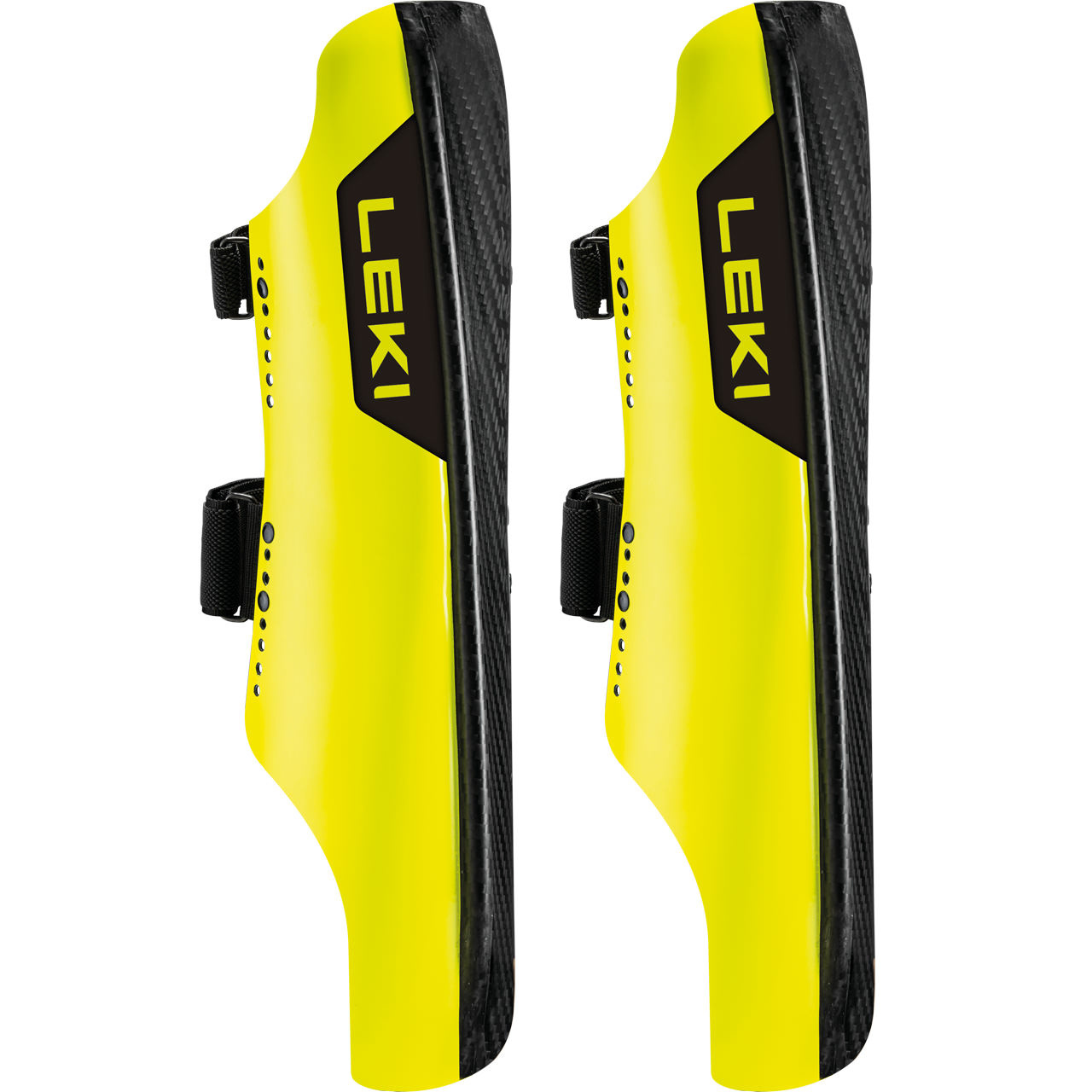 Leki Schienbeinschutz Carbon Railroad Race neonyellow/carbon - 43 cm