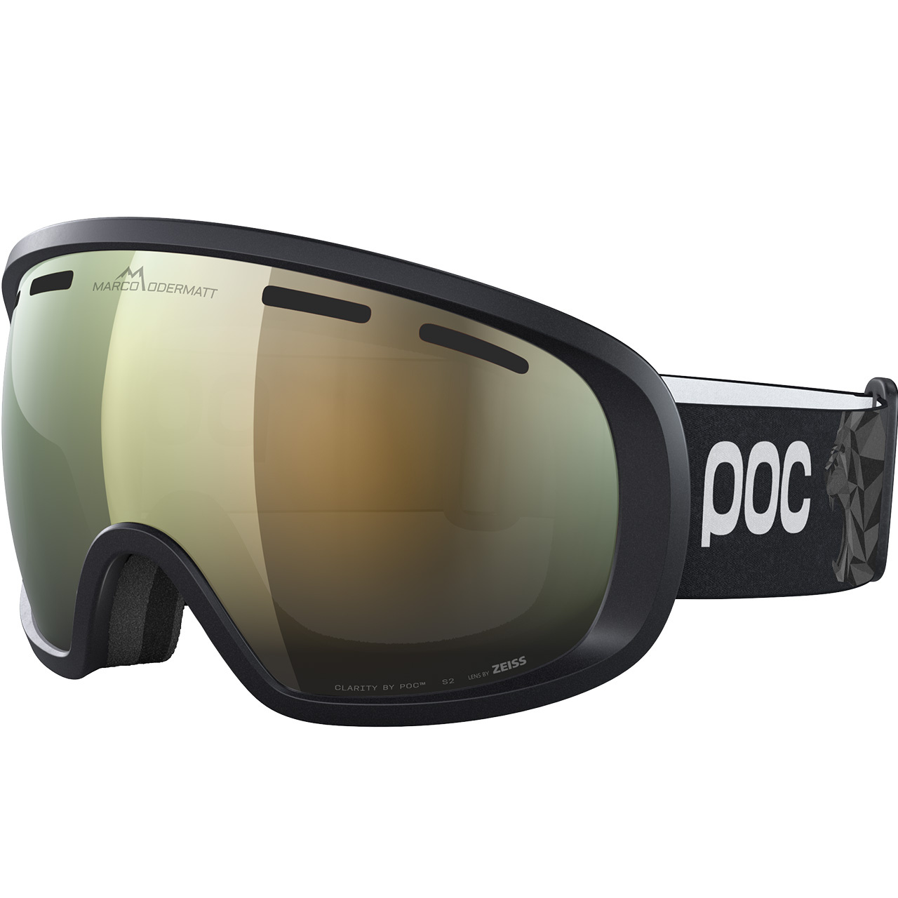 POC Fovea Marco Odermatt Edition uranium black/podium gold/sunny gold