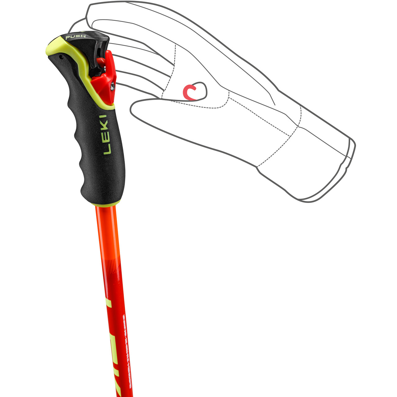 Leki Wyldbird TR neonorange/neonyellow/bright red | XSPO