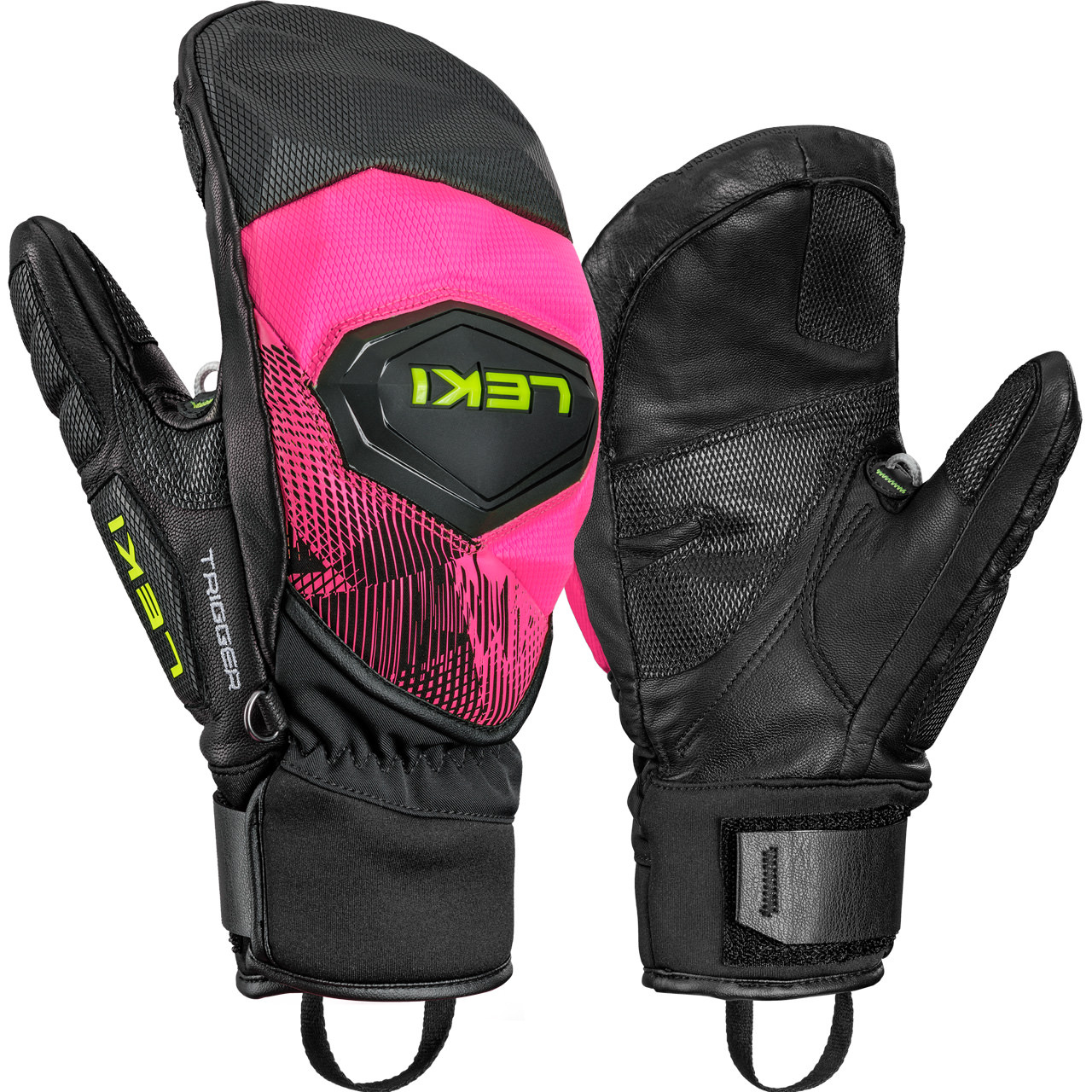 Leki Fäustling WCR PRO TR black/neonpink - 7,5