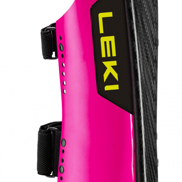 Leki Shin Guard CARBON RAILROAD RACE SHORT WIDE CUSTOM FIT black