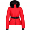 Women Ski Jacket HIDA FAUX BORDER flame