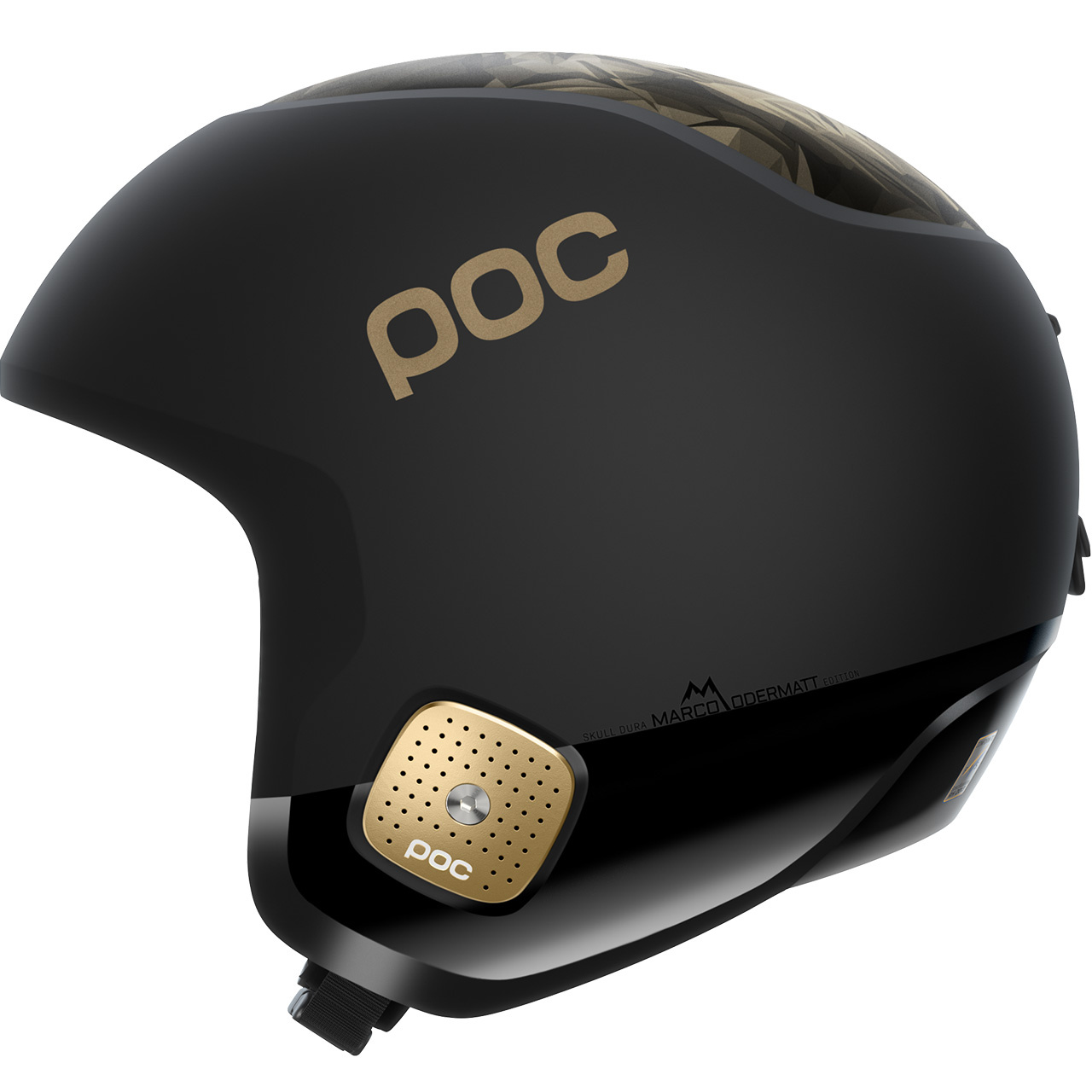POC Skull Dura Jr Marco Odermatt Edition uranium black/podium gold - M-L = 55 - 58 cm