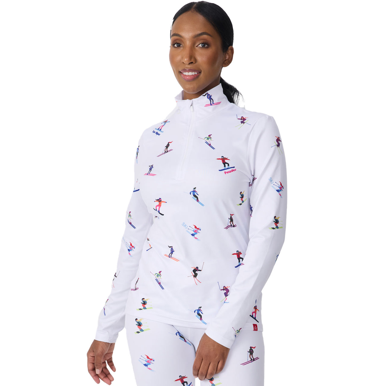 Krimson Klover Damen Skishirt MULTI SKIERS white 26/27 - S