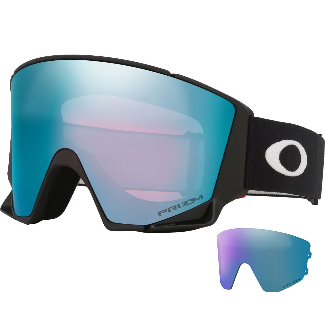 Oakley Flow Scape L matte black / Prizm Sapphire Iridium + Ersatzscheibe