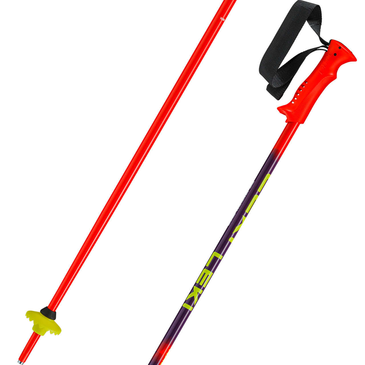 Leki Racing Kids bright red/violet/neonyellow - 90 cm