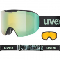Uvex Evidnt ATTRACT S black matt / mirror opal + Ersatzscheibe