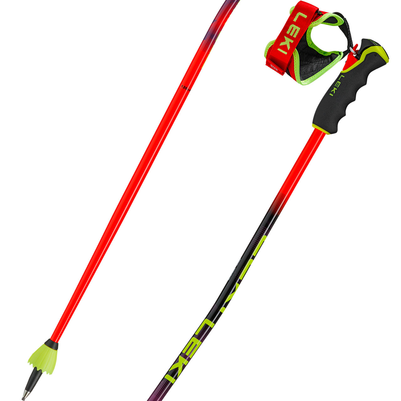 Leki WCR GS Carbon TR bright red/violet/neonyellow - 130 cm