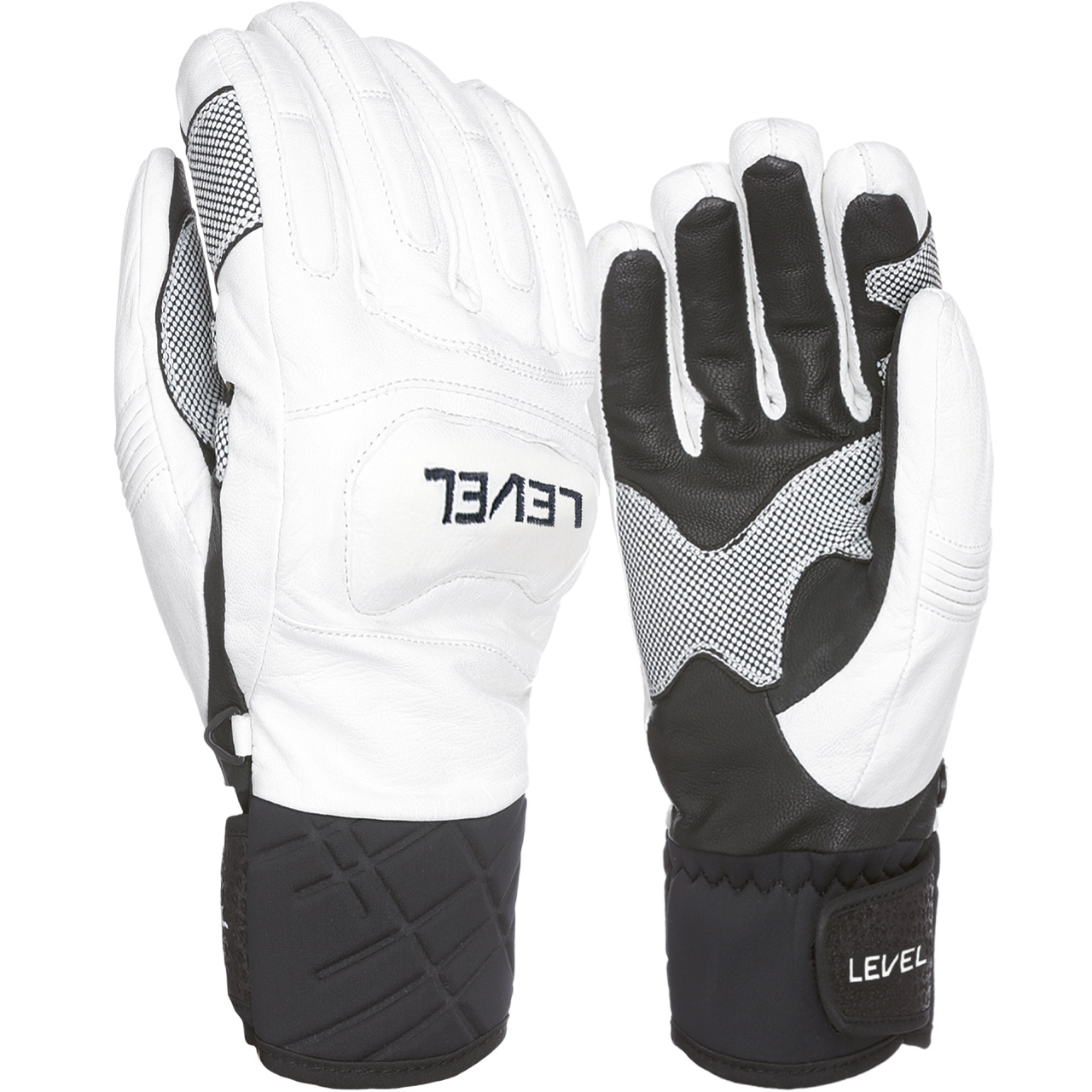 Level Rennhandschuh RACE white/black - 9,0