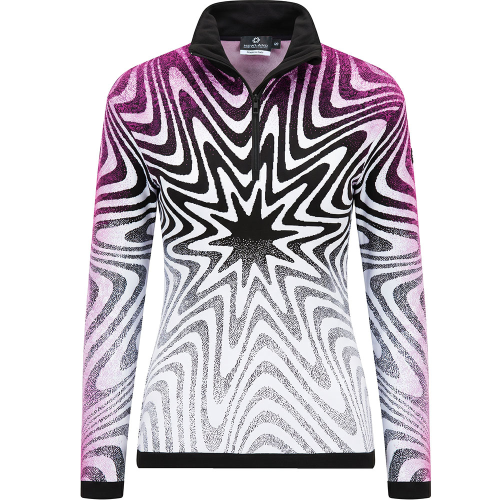 Newland Damen gestricktes Funktionsshirt GLACIELLE black/white 26/27 - S