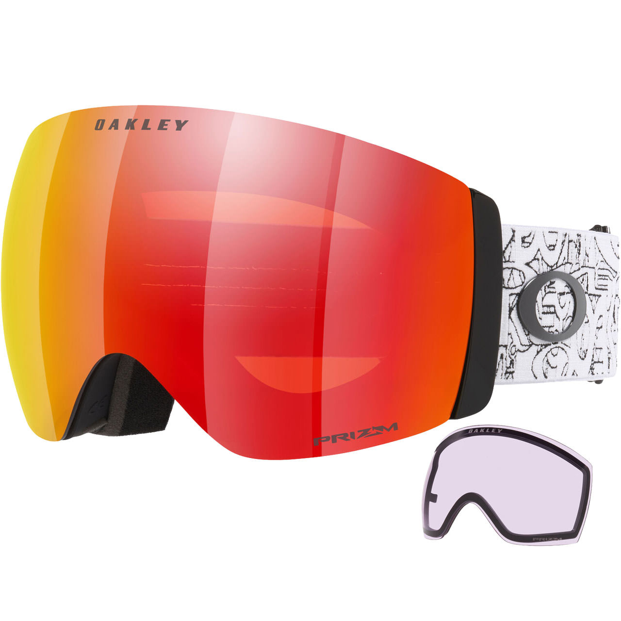 Oakley Flight Deck Pro L black ghost / Prizm Torch Iridium + Ersatzscheibe 26/27