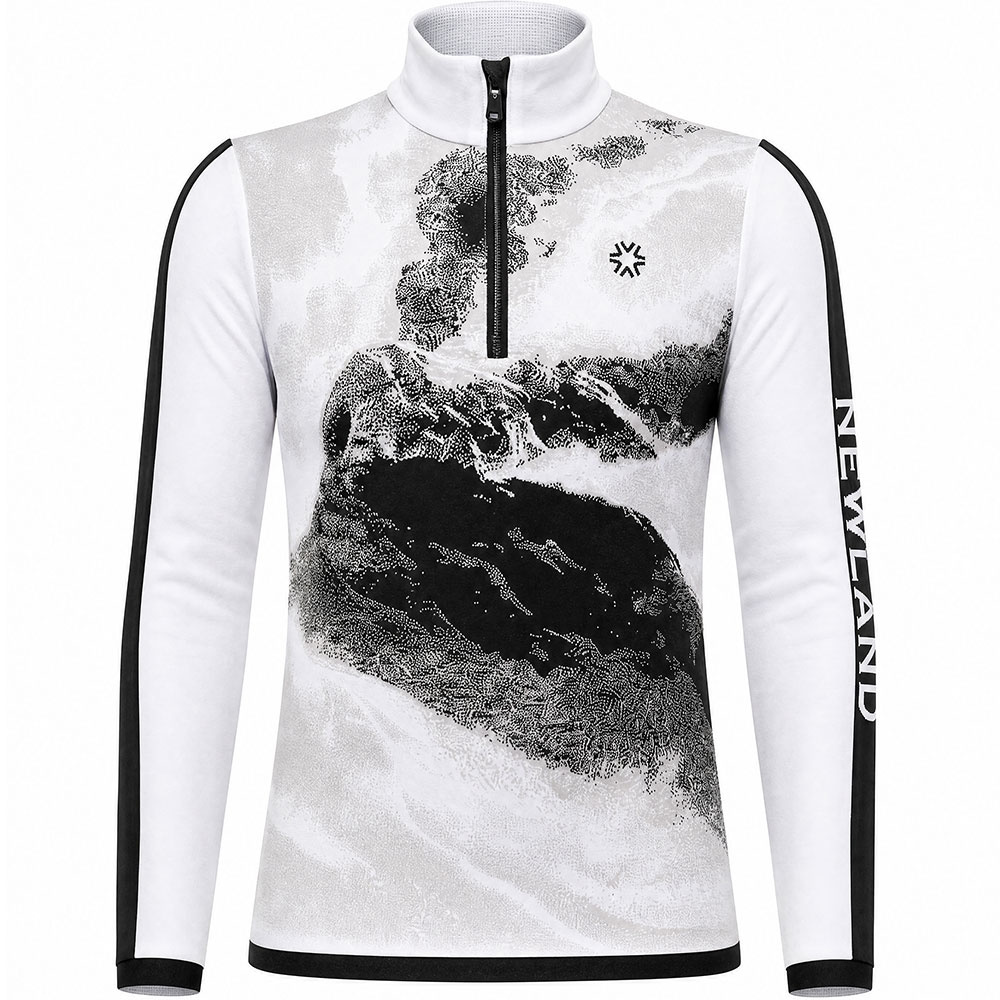 Newland Herren gestricktes Funktionsshirt TOMTOR white/black 26/27 - M