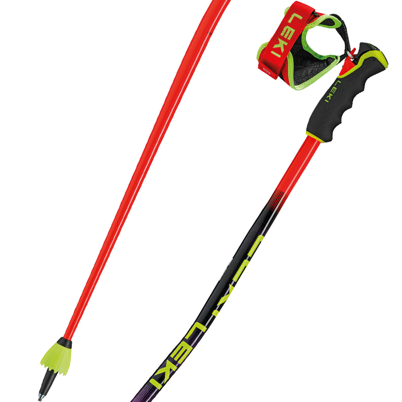 Leki WCR PRO GS TR bright red/violet/neonyellow - 130 cm