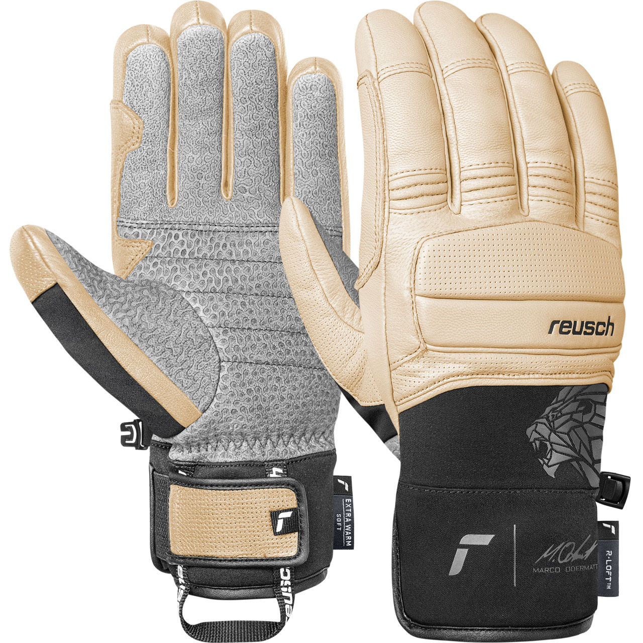 Reusch Men Glove MARCO ODERMATT tan/black | XSPO